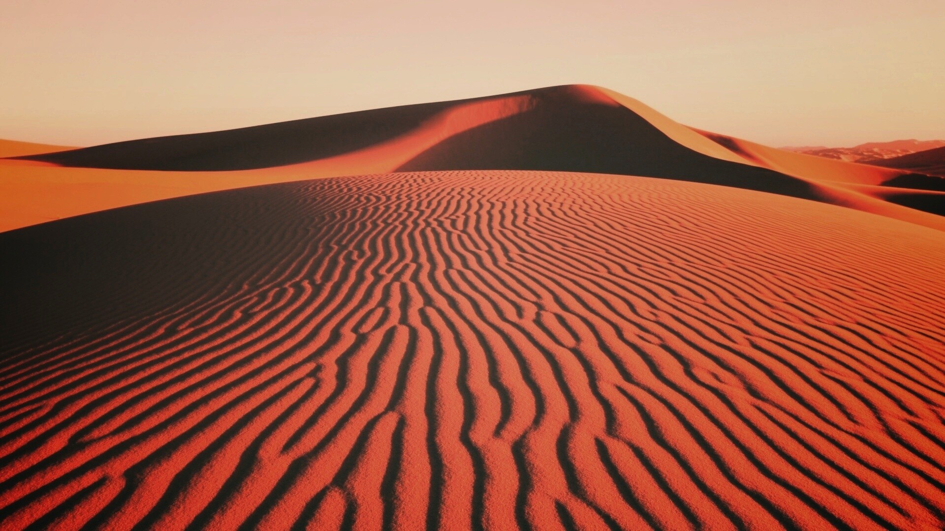 Красные барханы пустыни обои