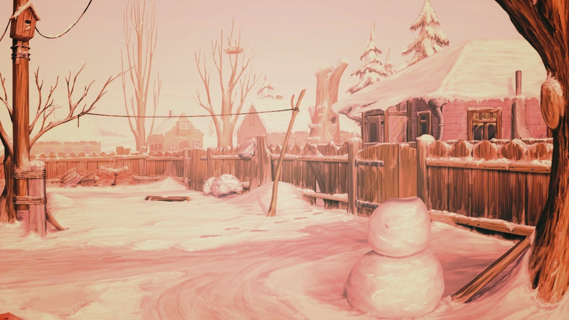 Снеговик обои