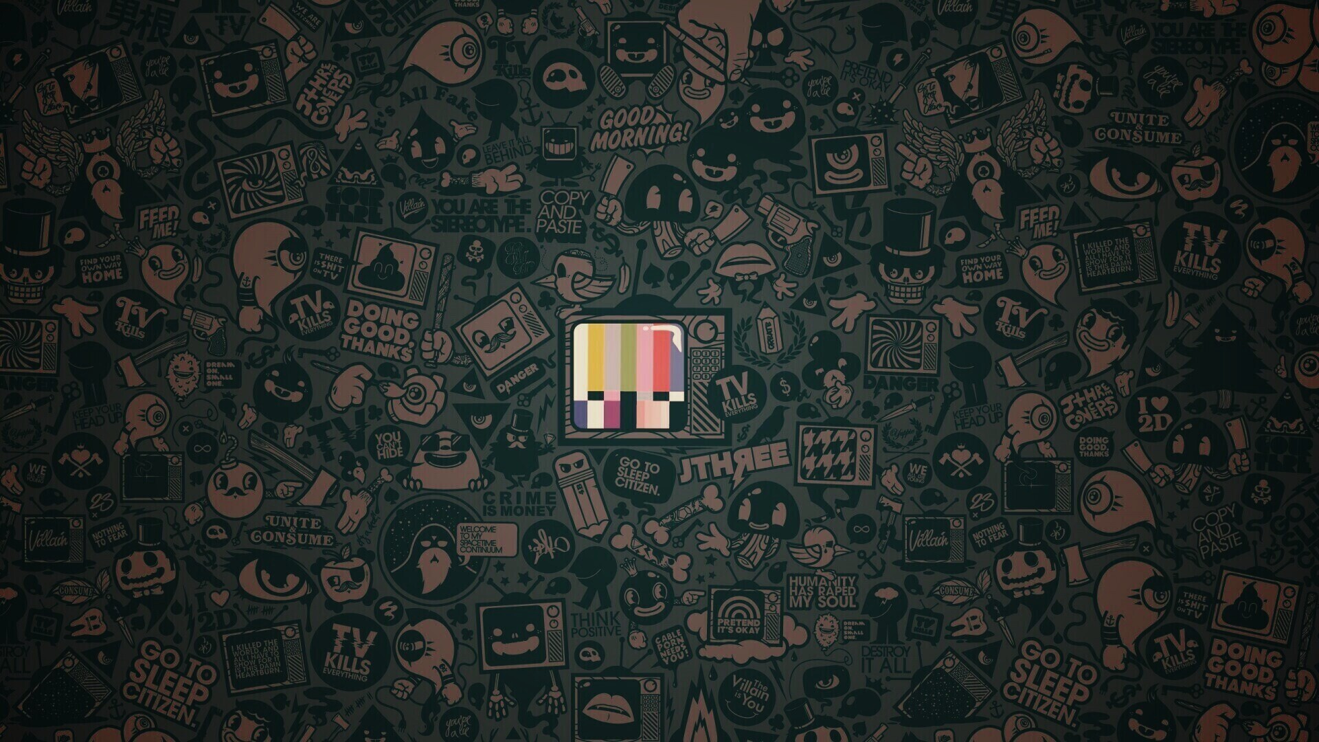 Телевидение убивает всё! обои