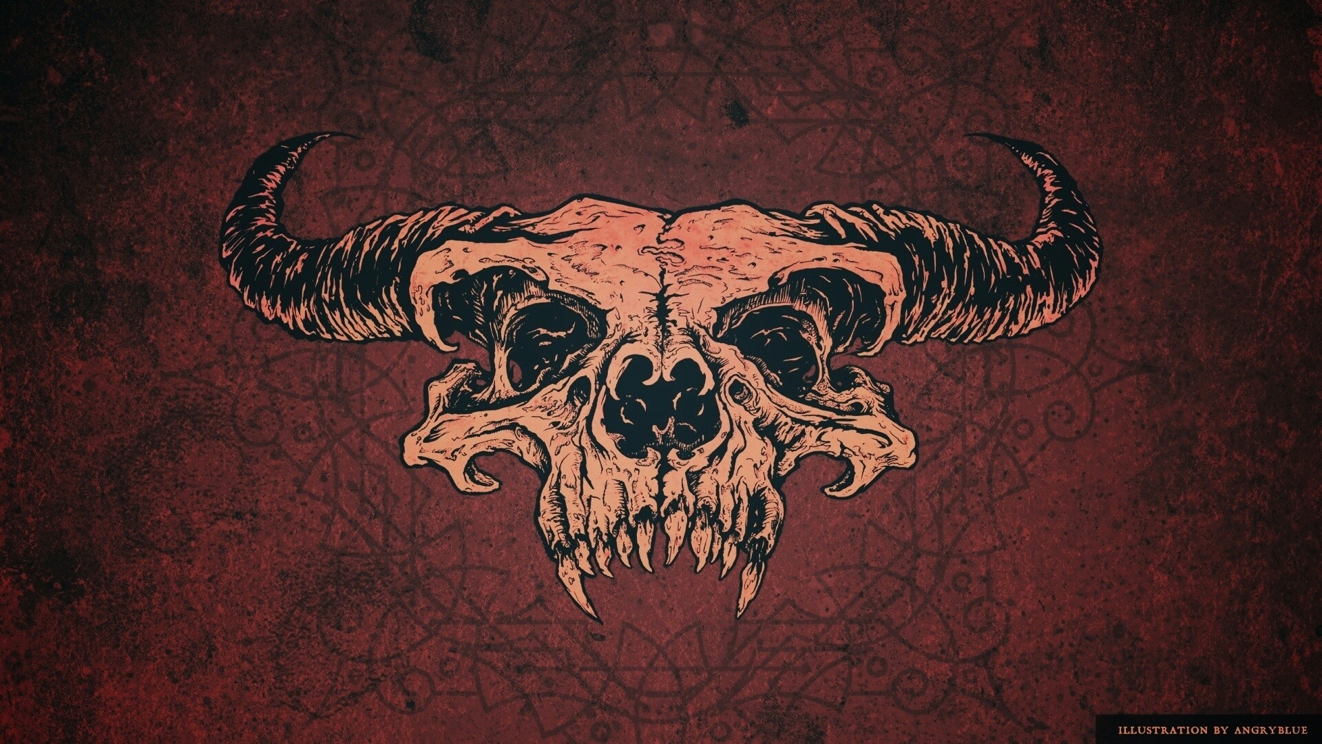 Череп дьявола обои