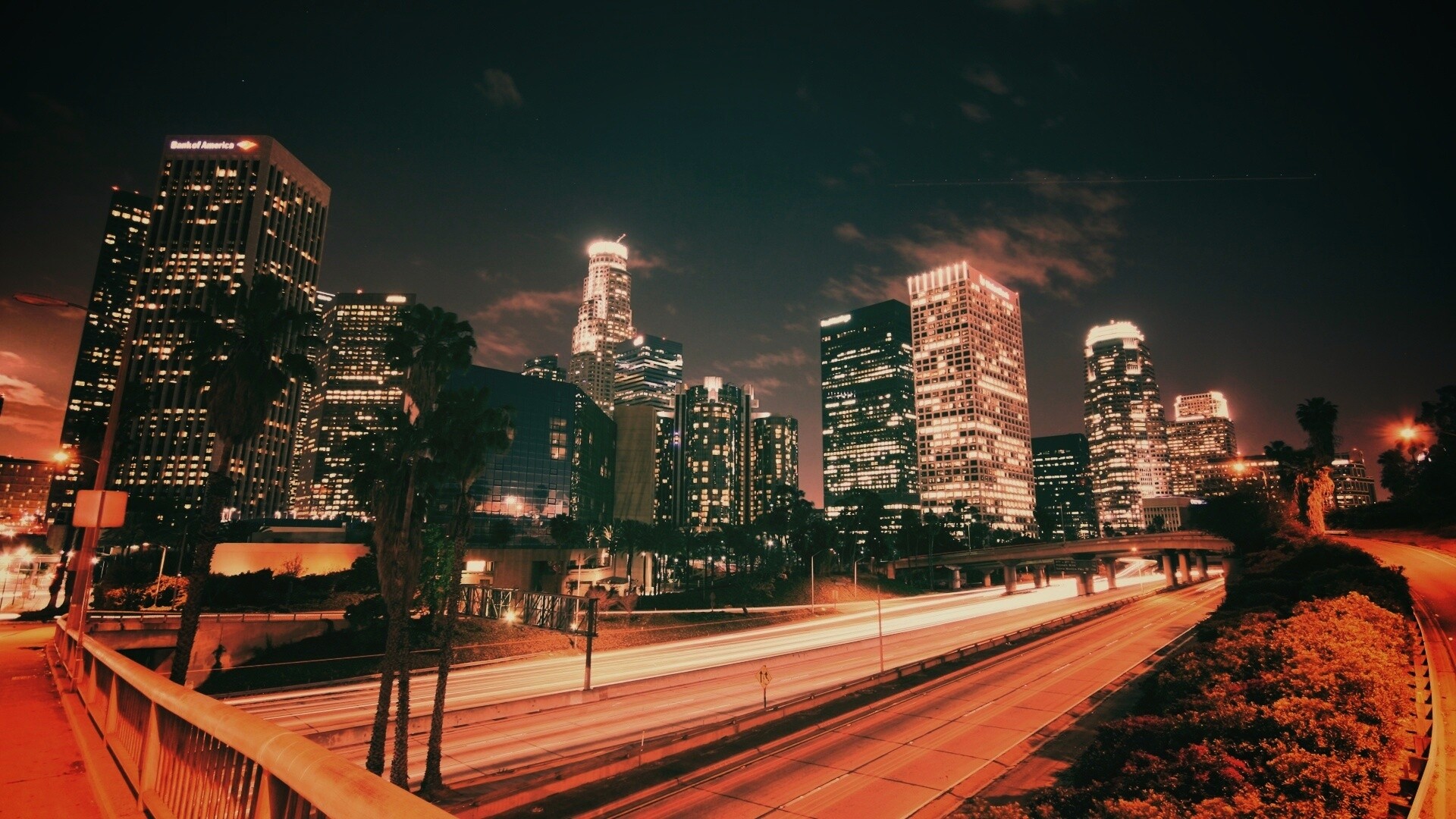 Ночной город обои