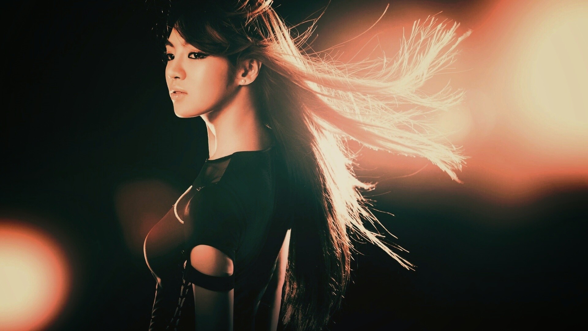 Стройная азиатка обои