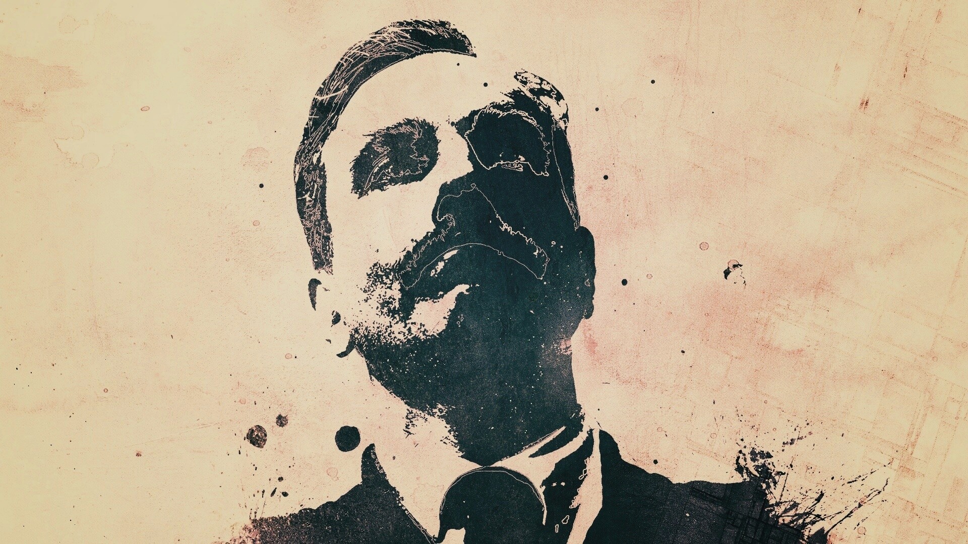 Мужчина в костюме обои