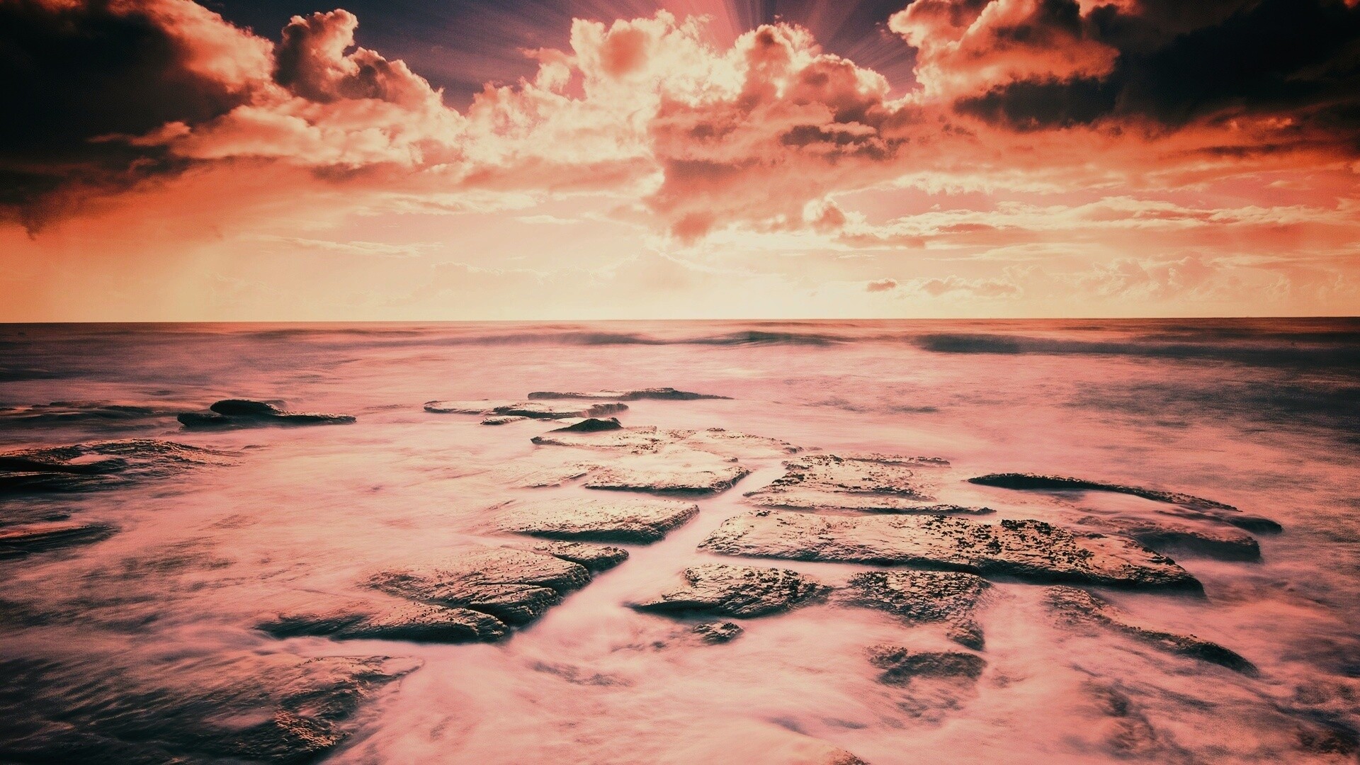 Море в HDR обои