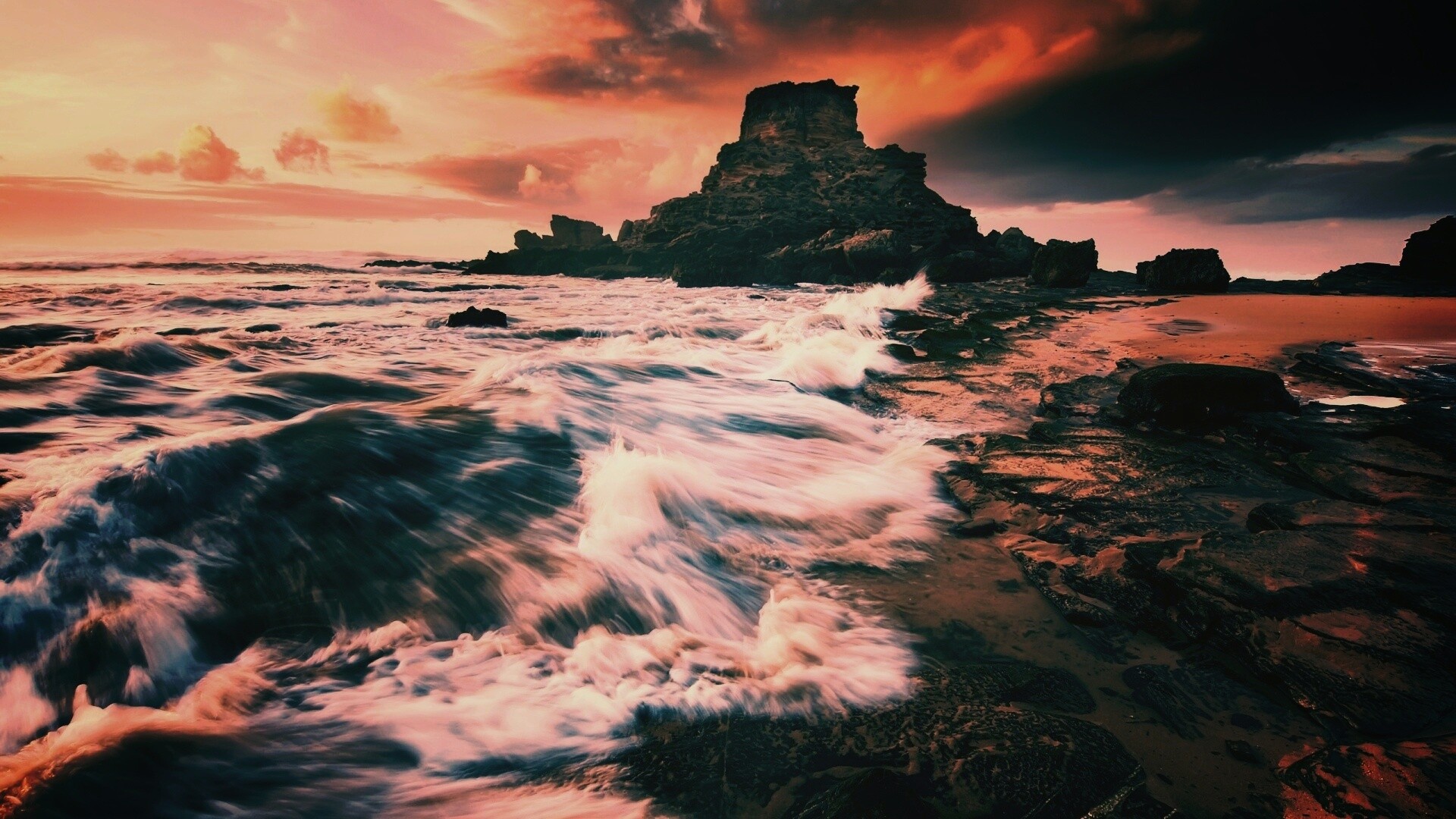 Побережье HDR обои