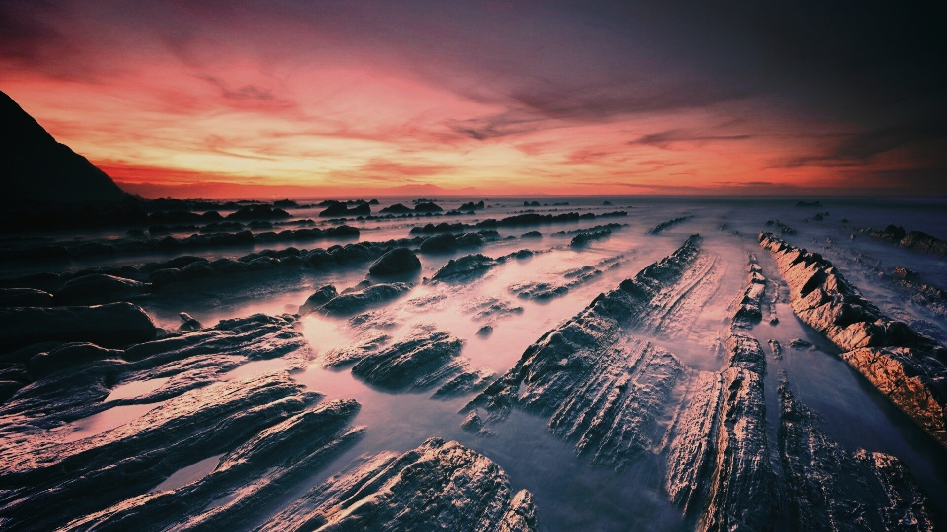 Рифы в тумане обои