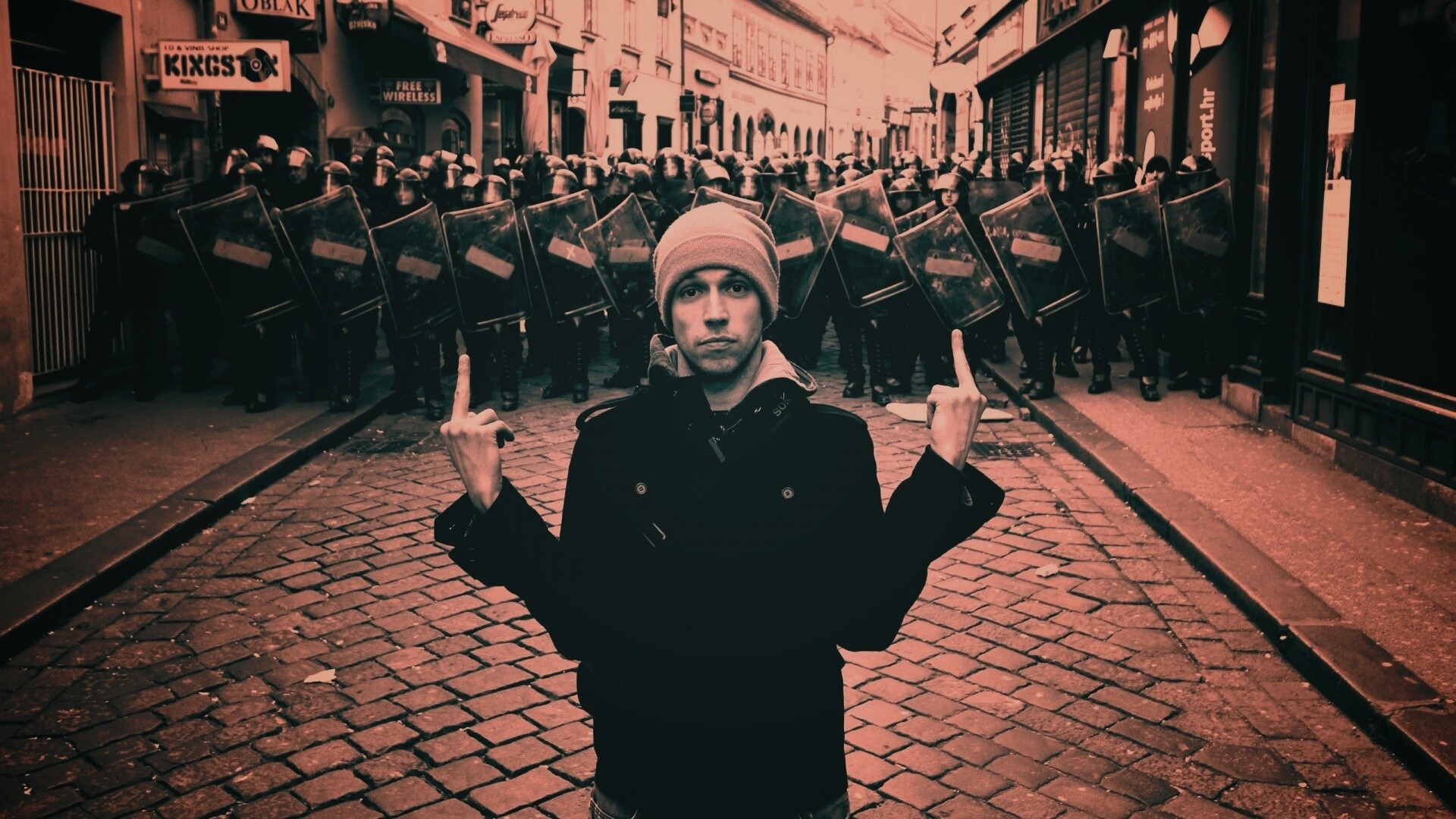 Против системы обои