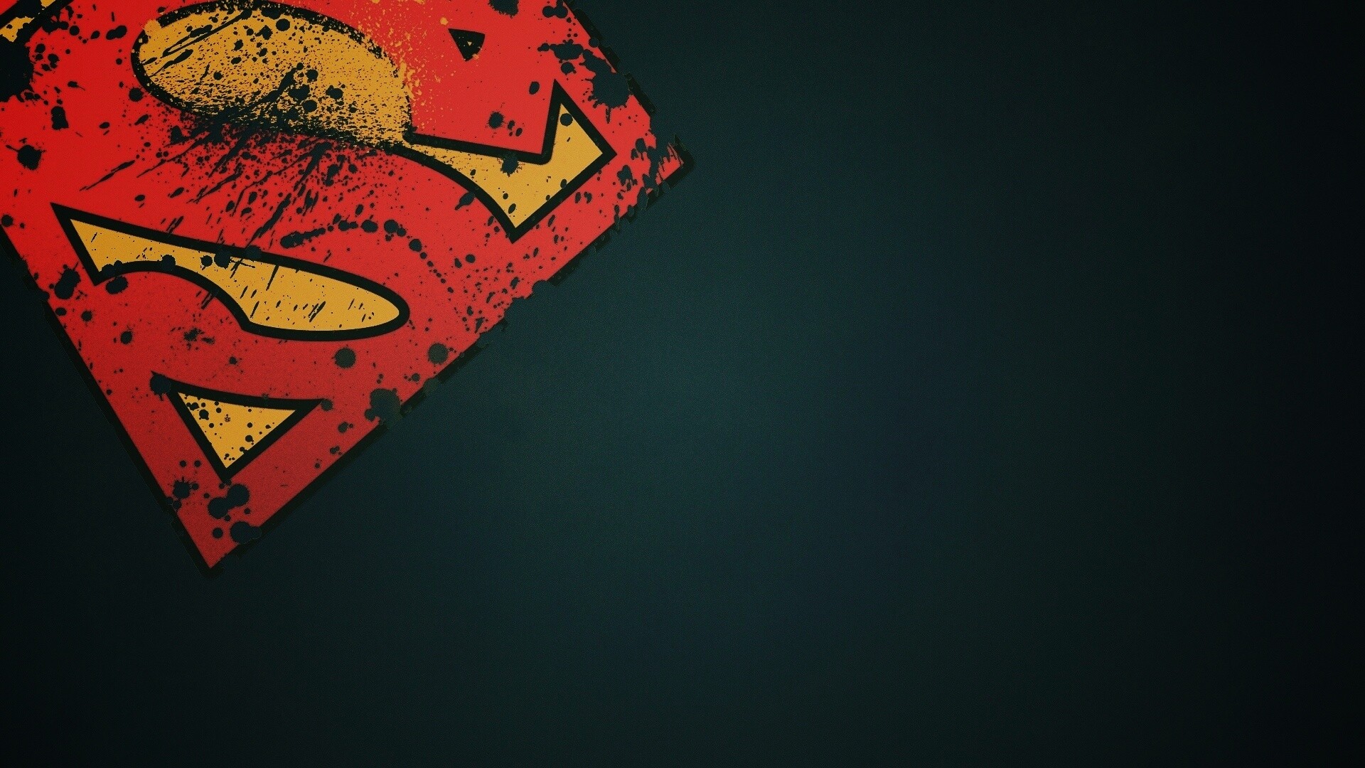 Потертый знак Супермена обои