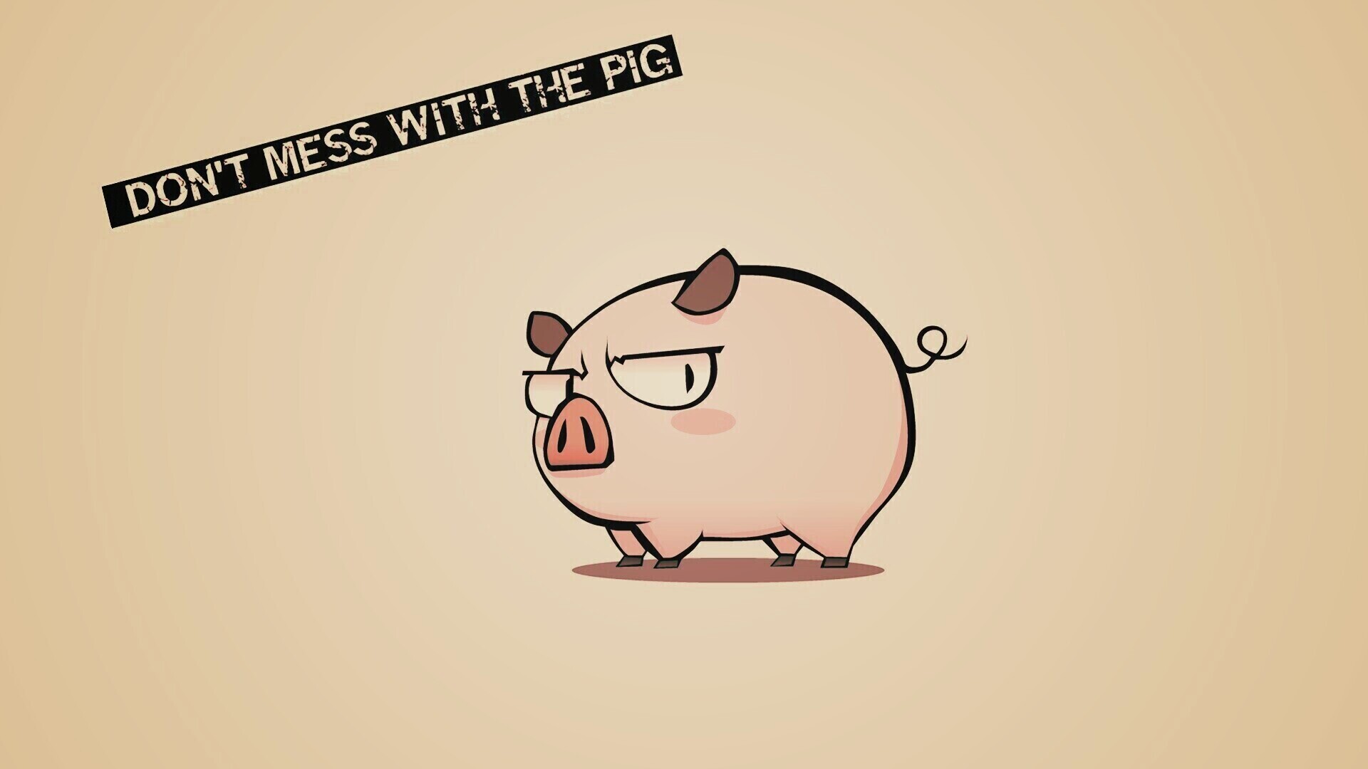 Не путайся со свиньей обои