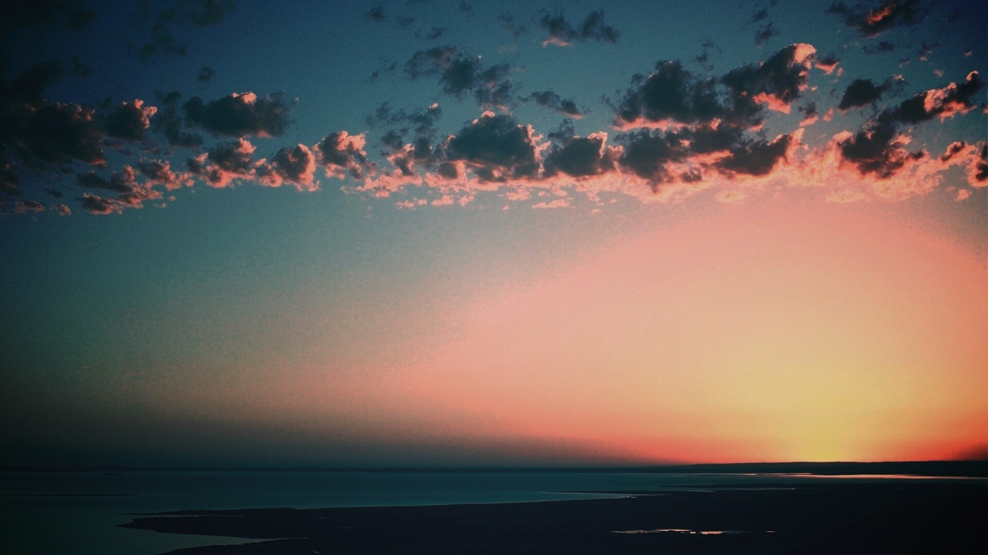 Шикарный закат обои