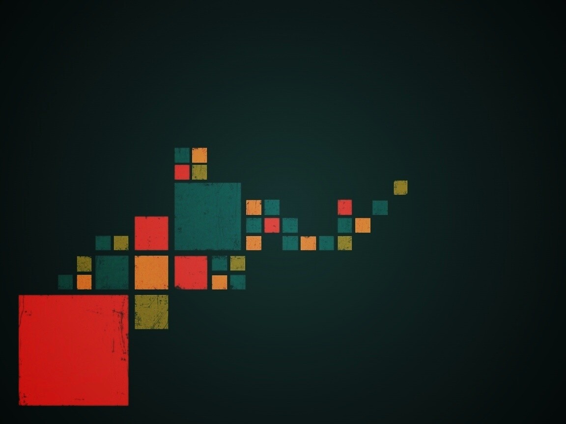 Цветные кубы обои