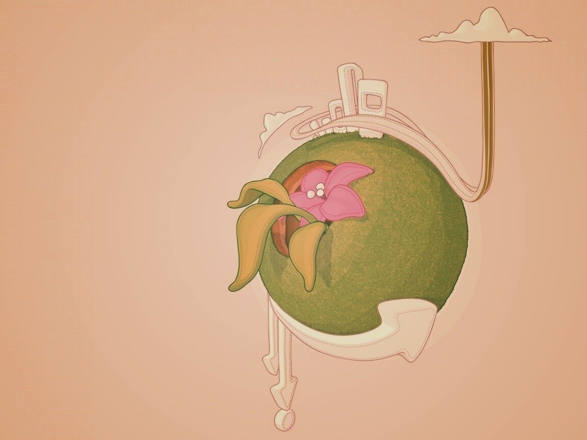 Зелёная планета обои