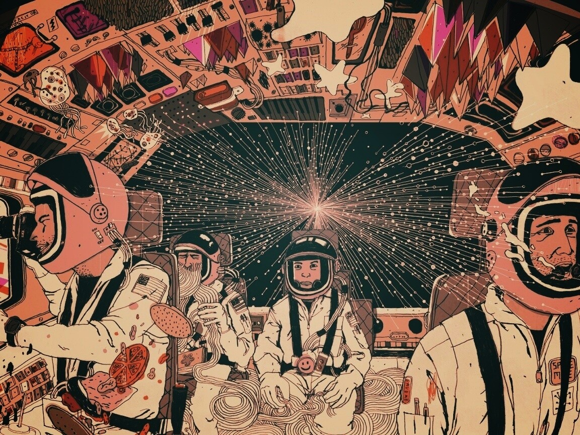 Упоротые космонавты обои