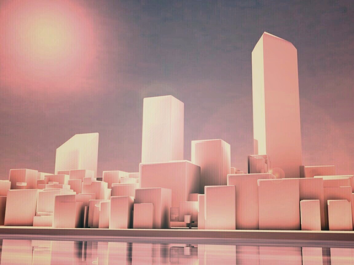 Картонный город обои