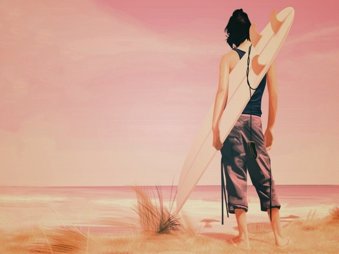 В ожидании волны обои