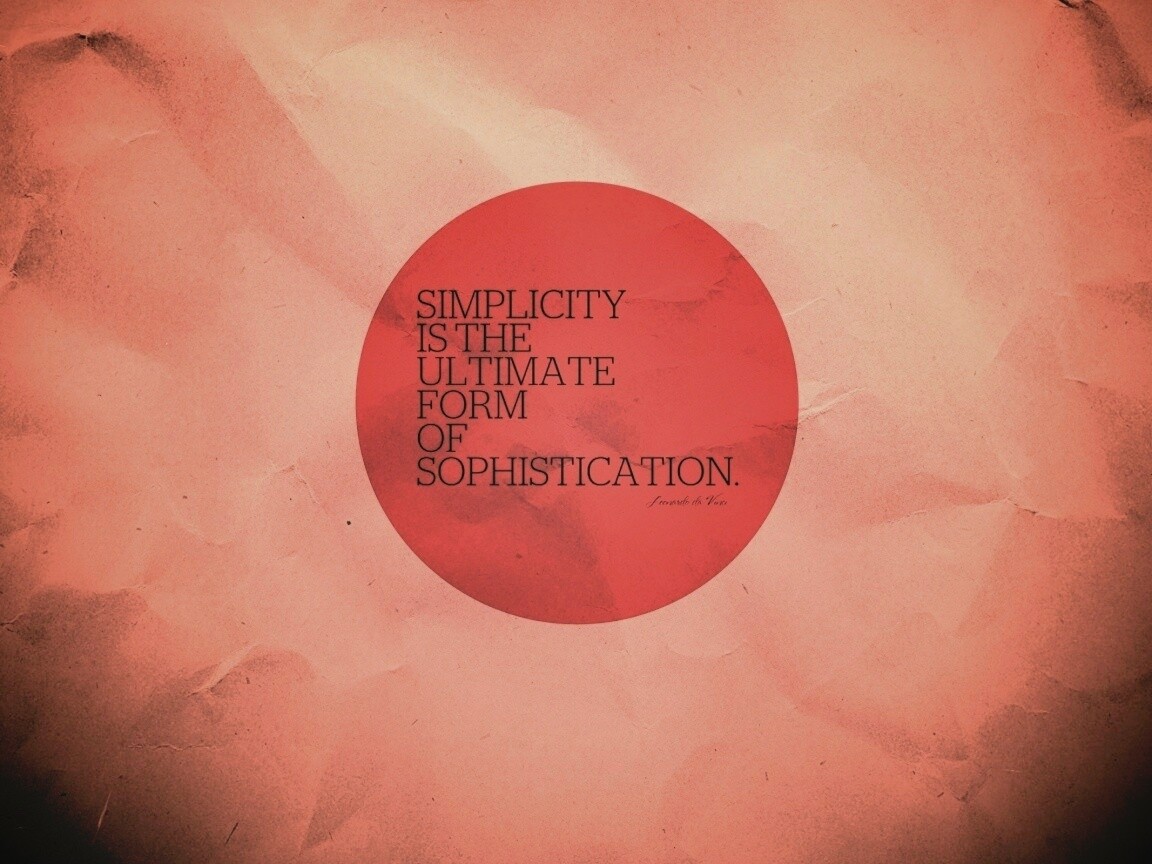 Простота обои