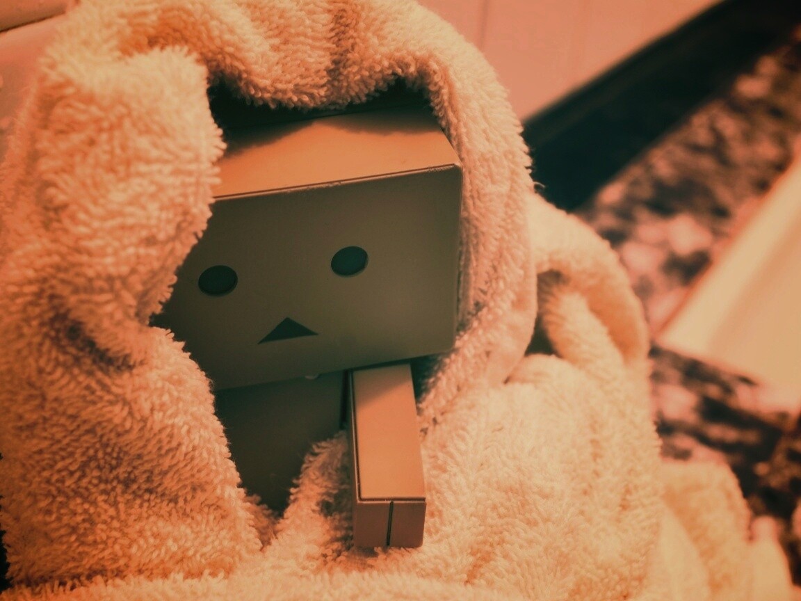 Yotsubato Danbo в полотенце обои