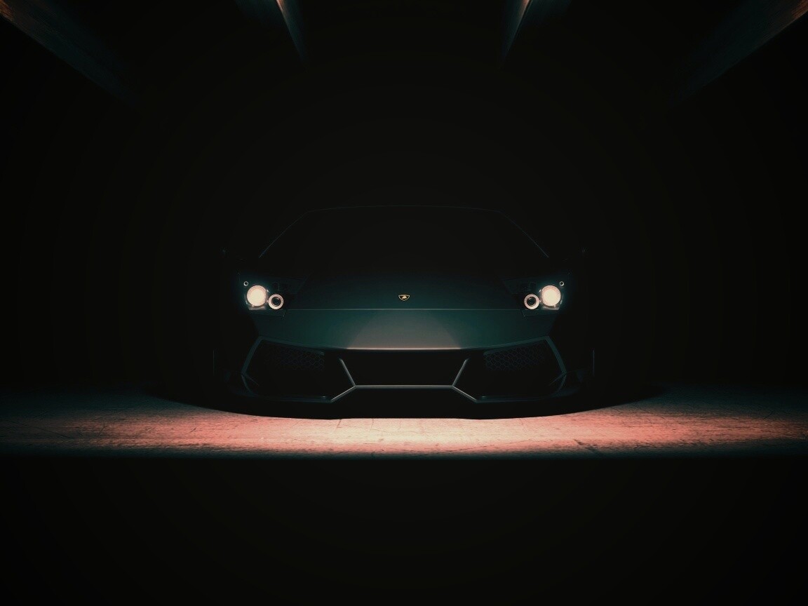 Ламборджини во тьме обои