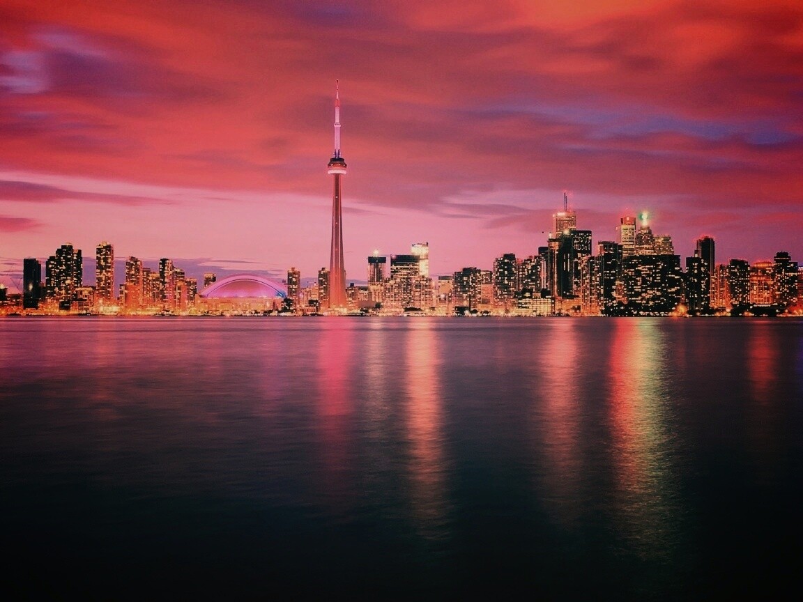 Ночной Торонто обои