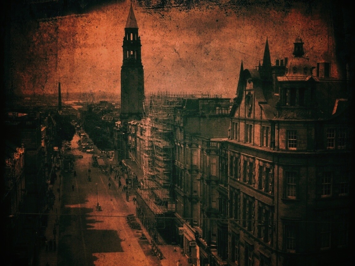 Старинное фото города обои