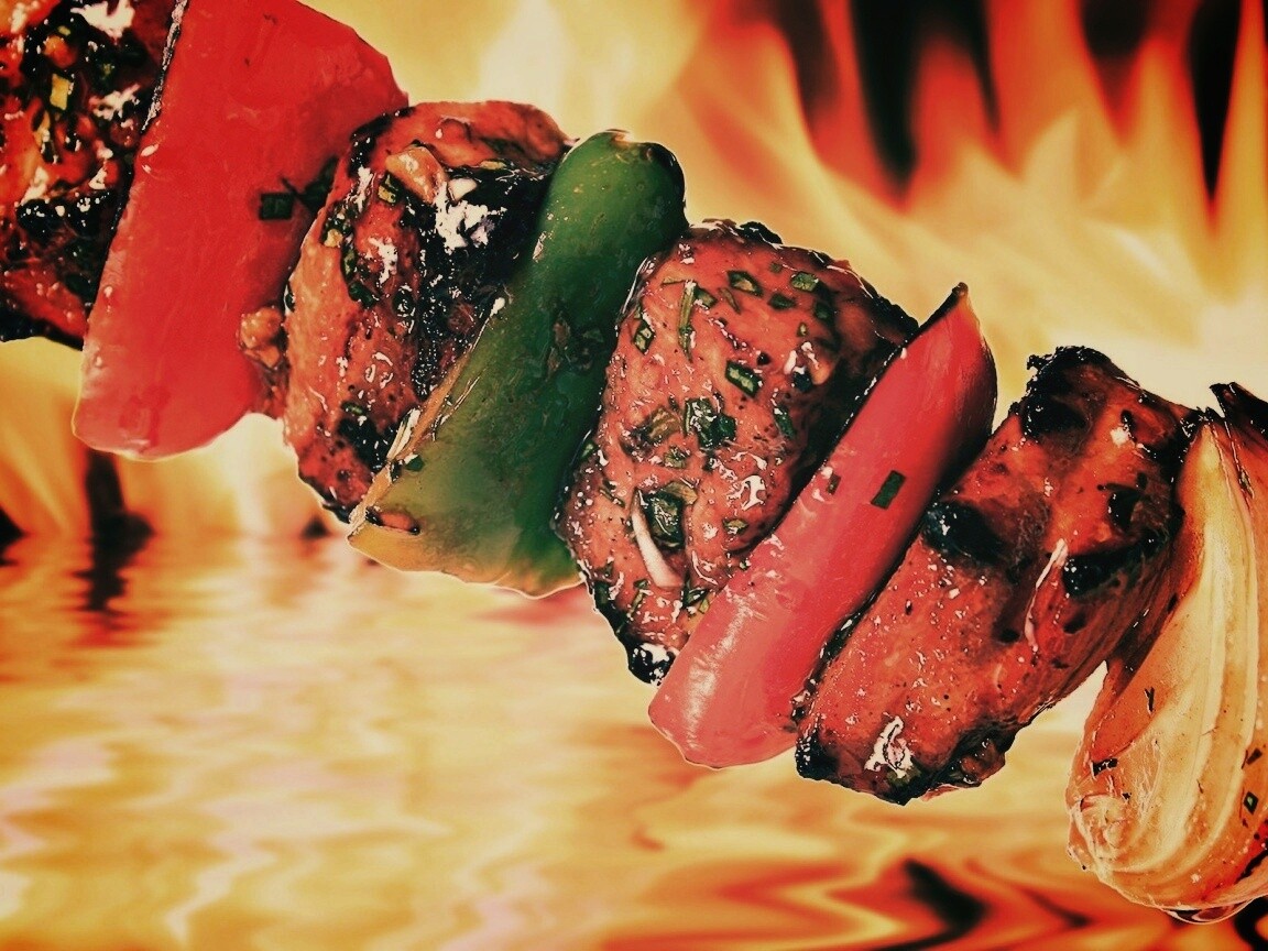 Сочный шашлычок обои