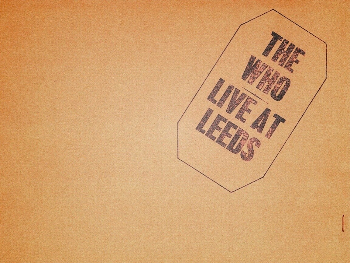The who live at leeds обои