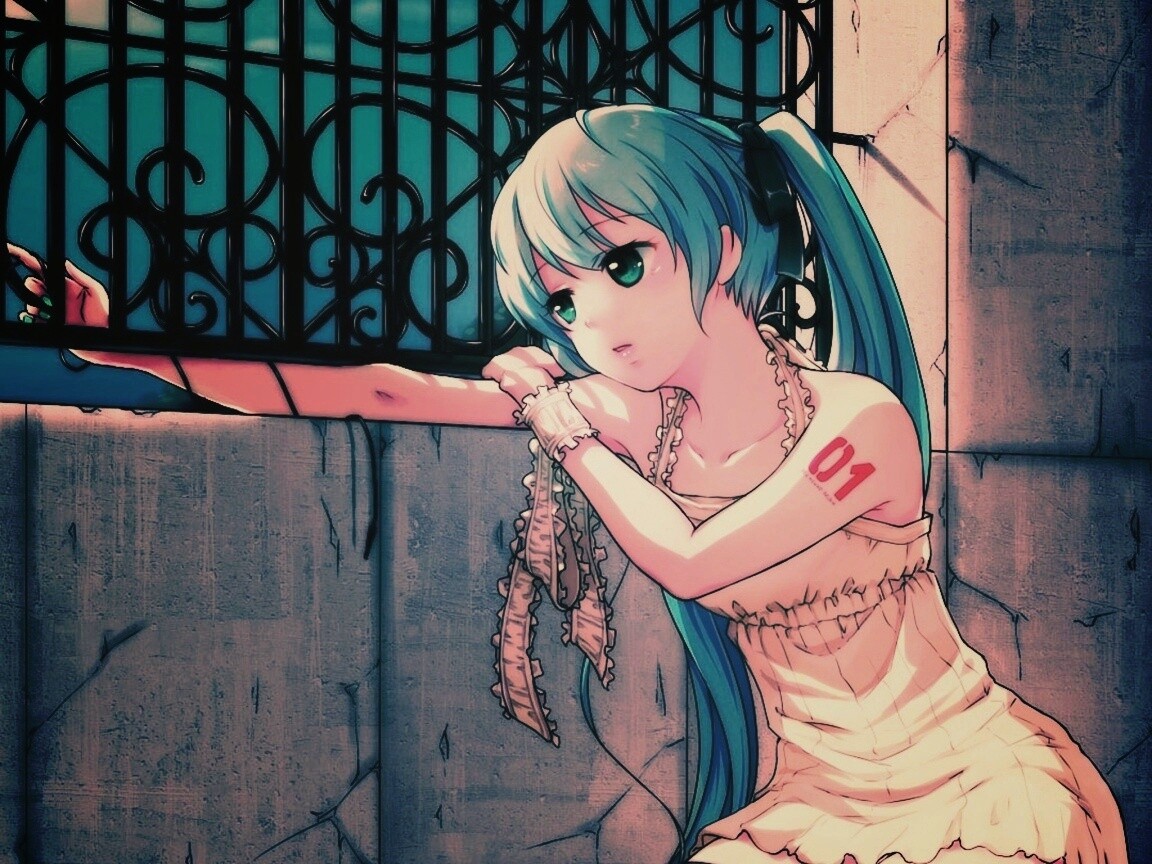 Девушка грустит обои