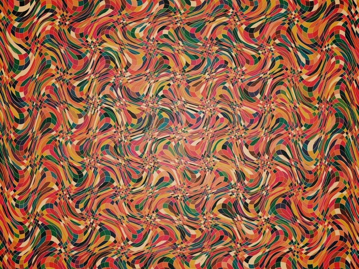 Кривые разноцветные клеточки обои