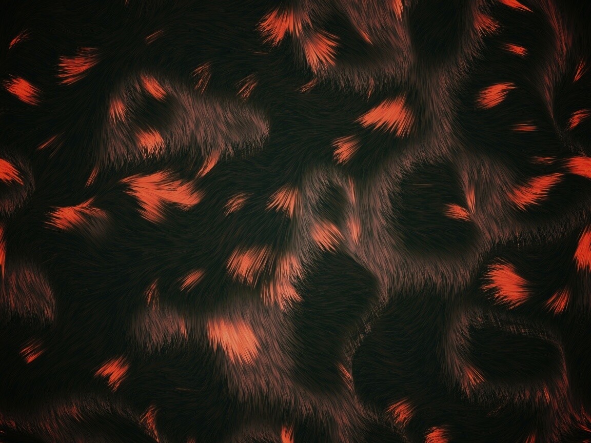 Льющийся волнами мех обои