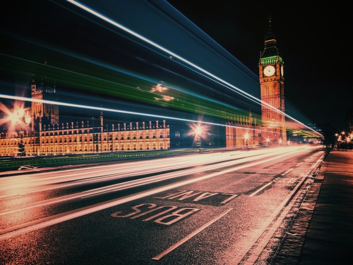 Ночной лондон обои