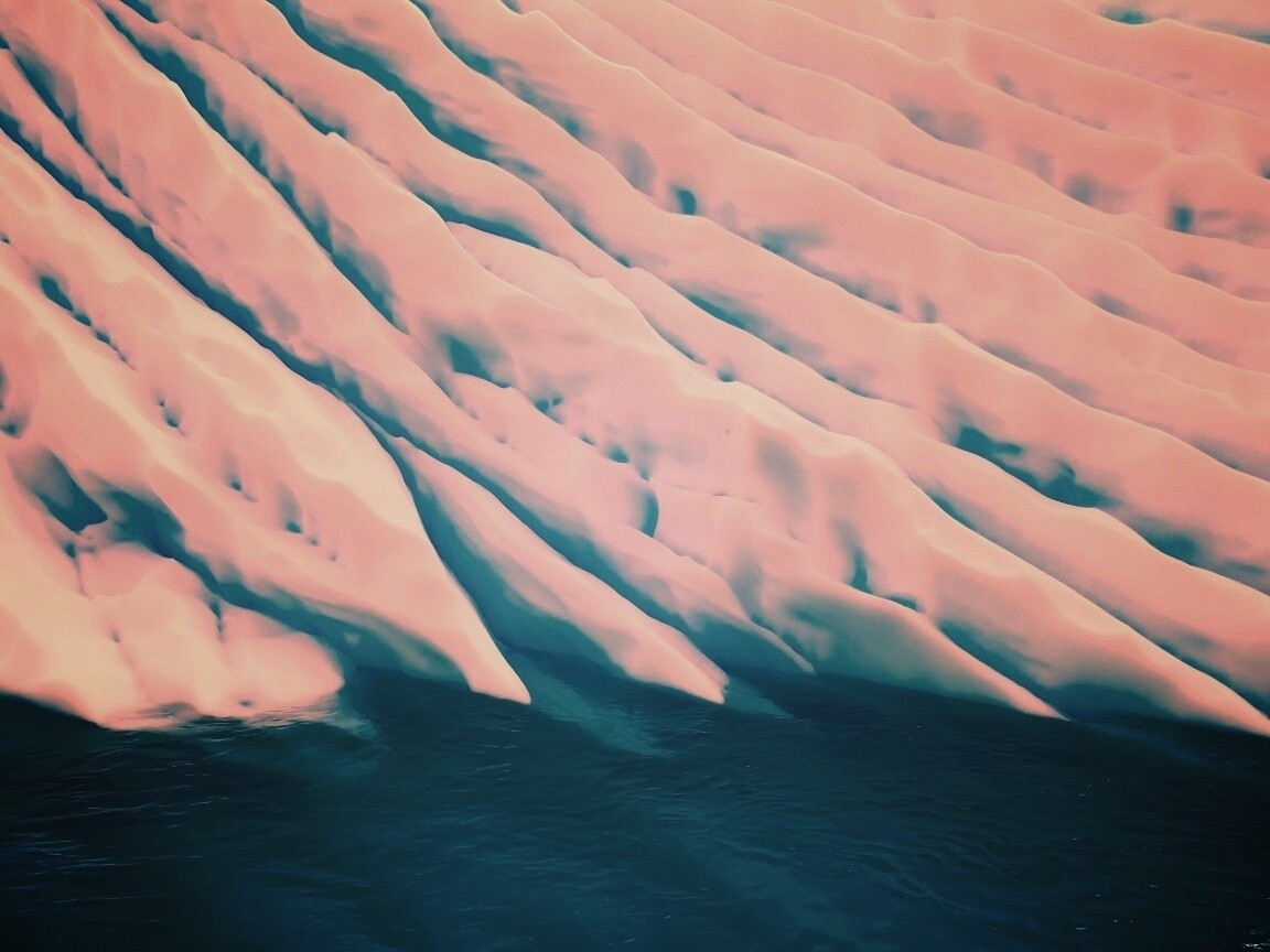 Борозды во льду обои