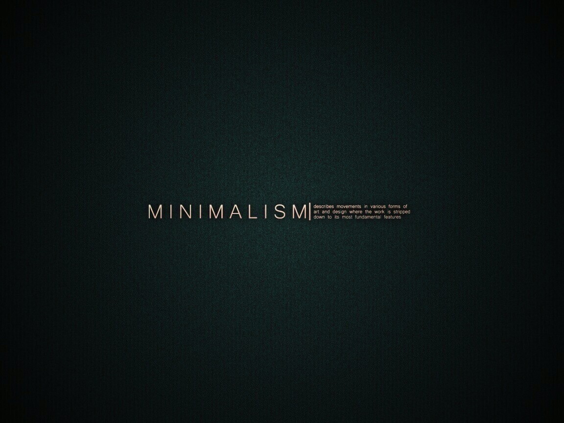 Минимализм обои