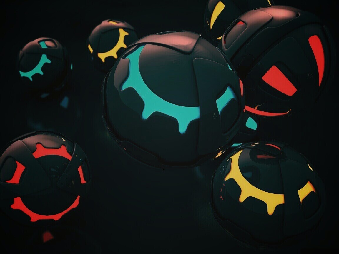 Трёхмерные шары обои