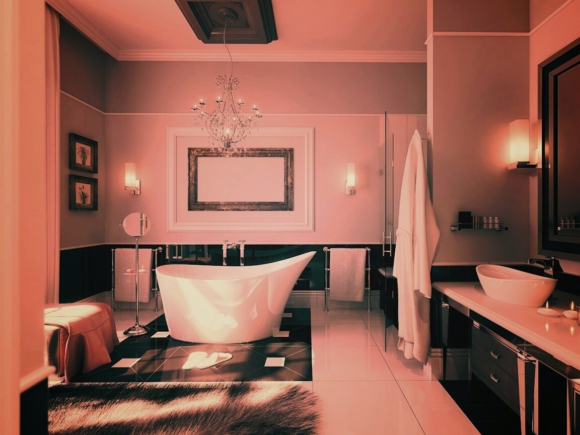 Современная ванна обои