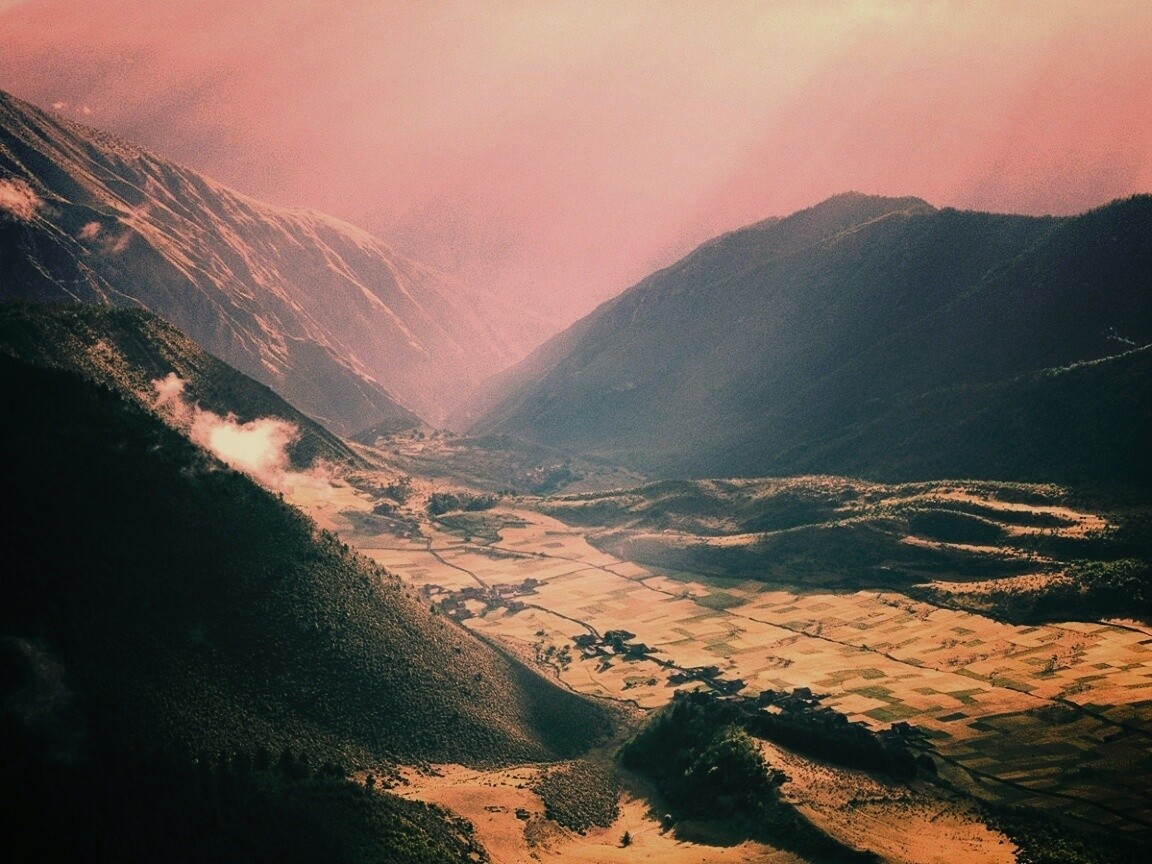 Горная долина обои