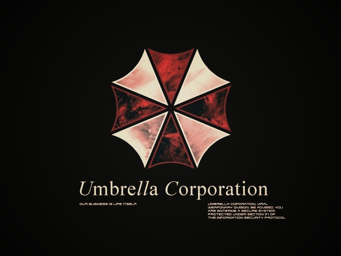 Логотип корпорации Амбрелла (Umbrella corp) обои