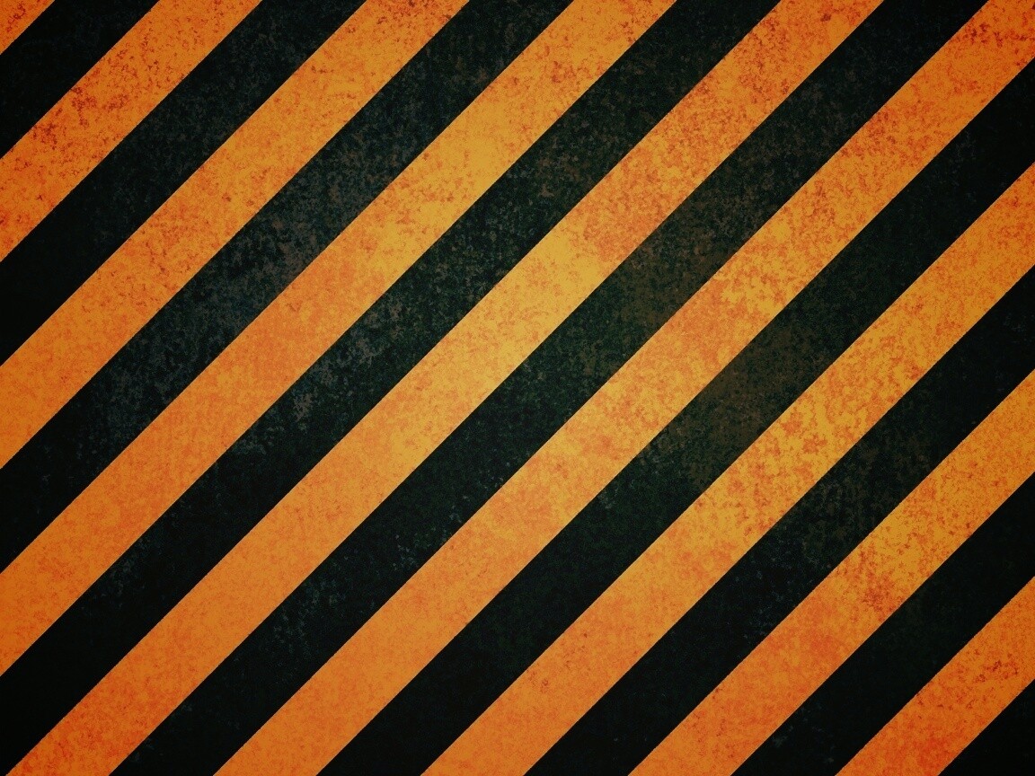 Предупреждающая черно-желтая штриховка обои