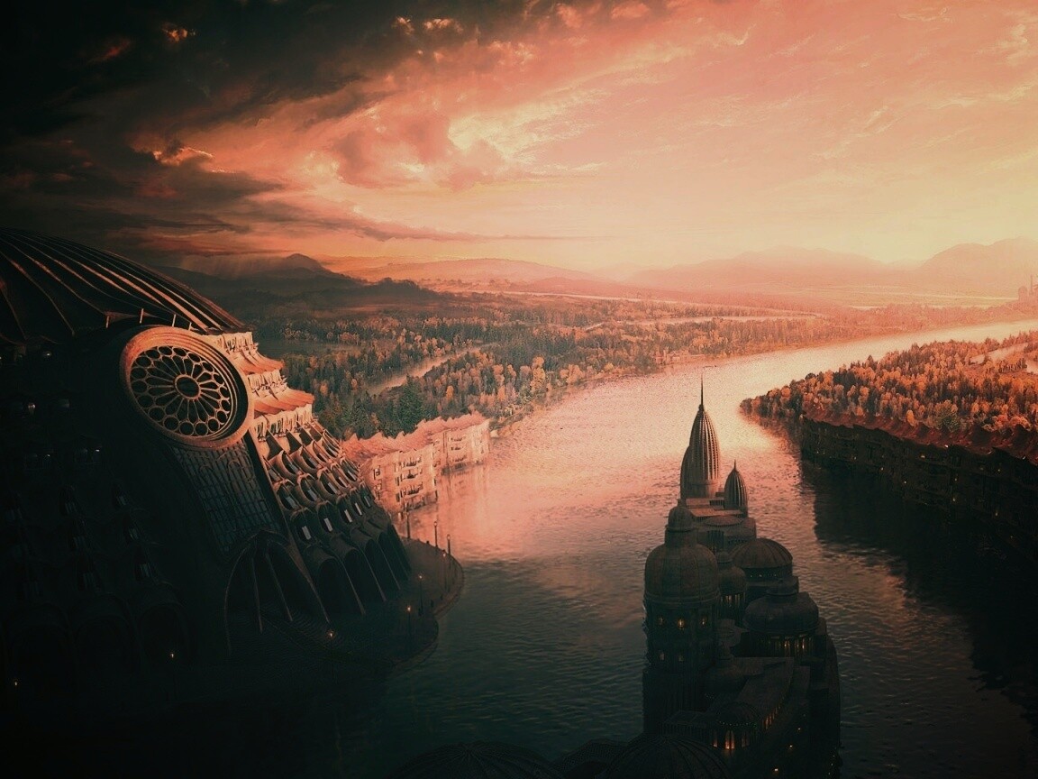 Древний город обои