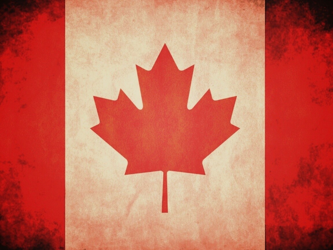 Флаг канады, кленовый лист обои