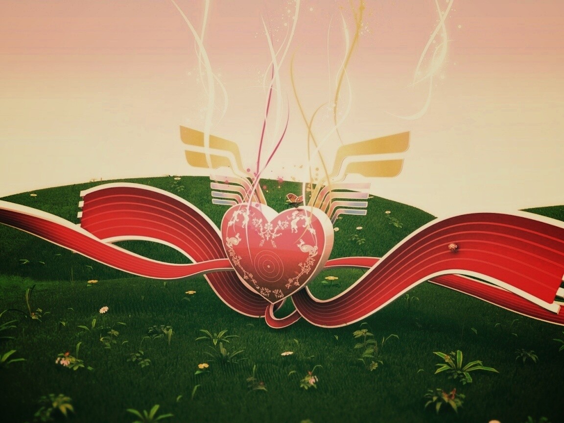Валентинка обои