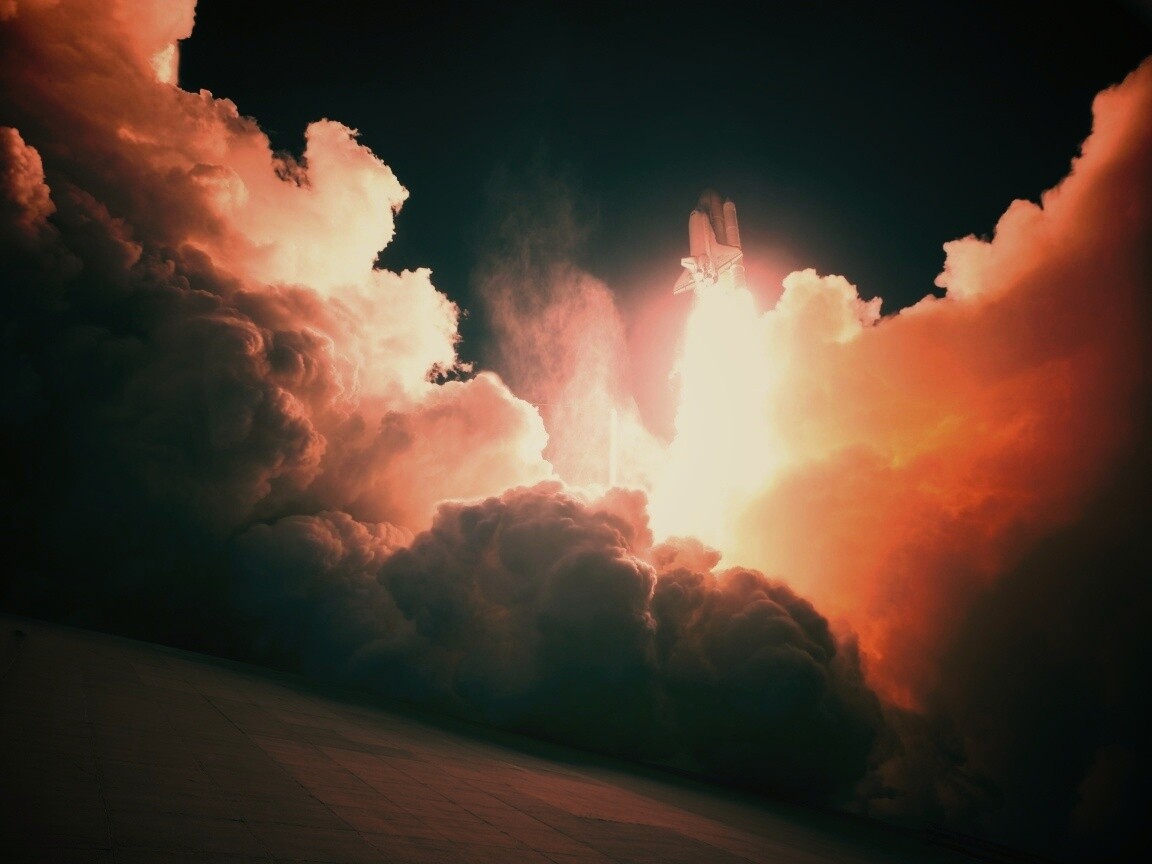 Взлет шатла обои