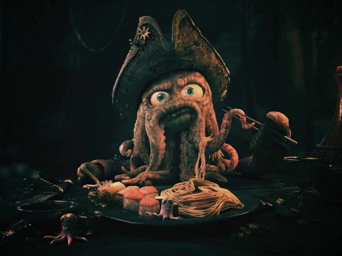 Мультяшный Дэви Джонс обои