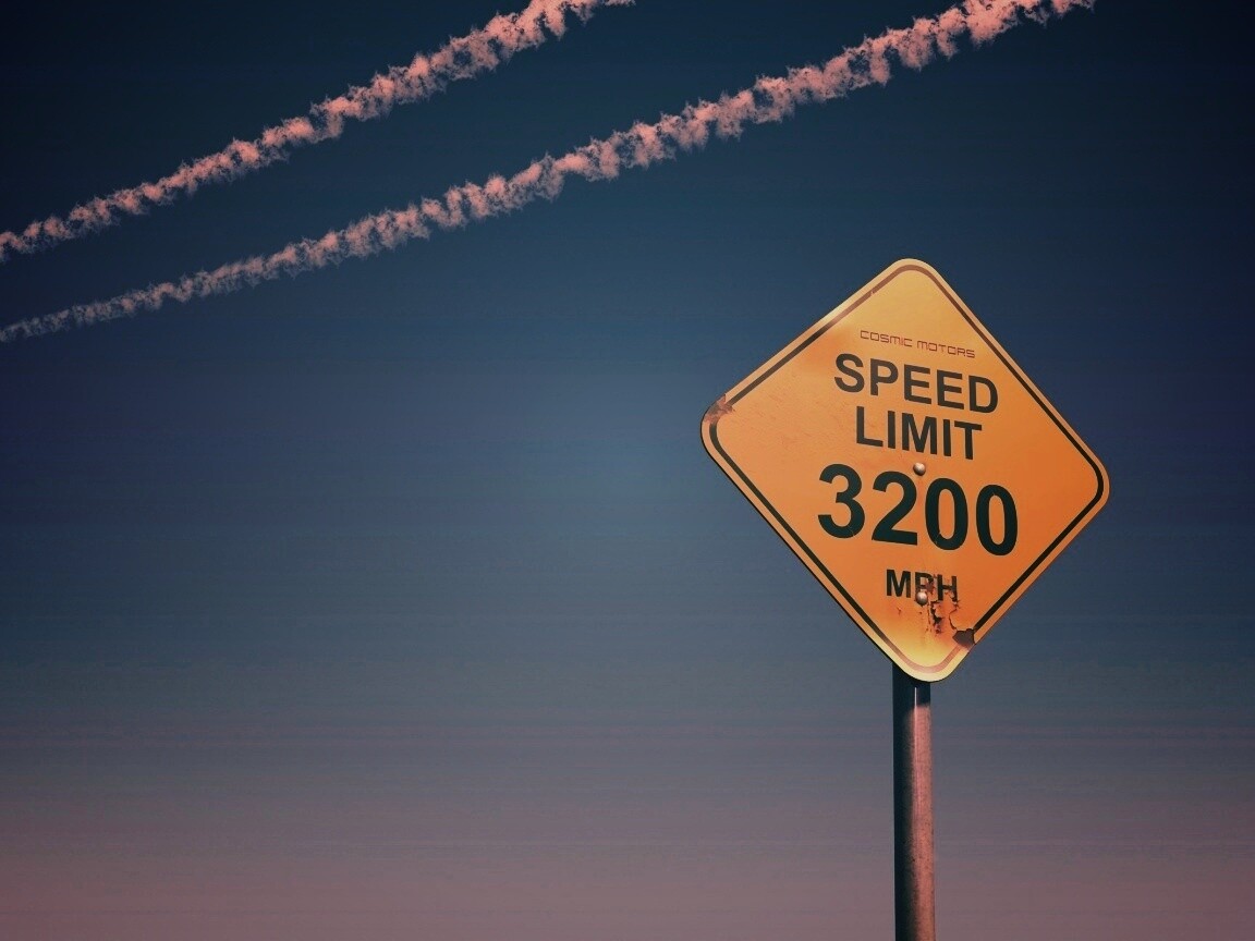 Знак ограничения скорости обои