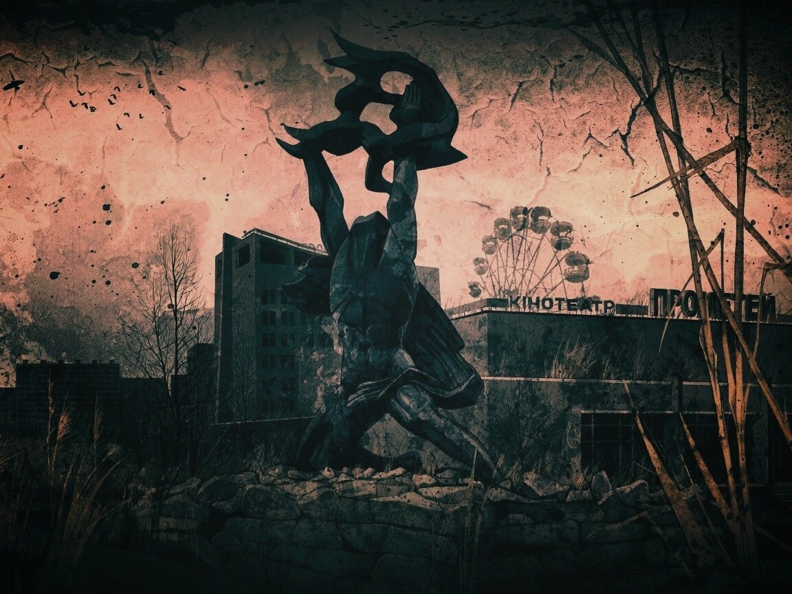 Памятник в Припяти обои