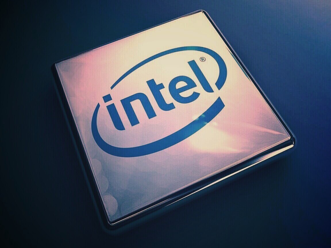 Логотип Intel обои