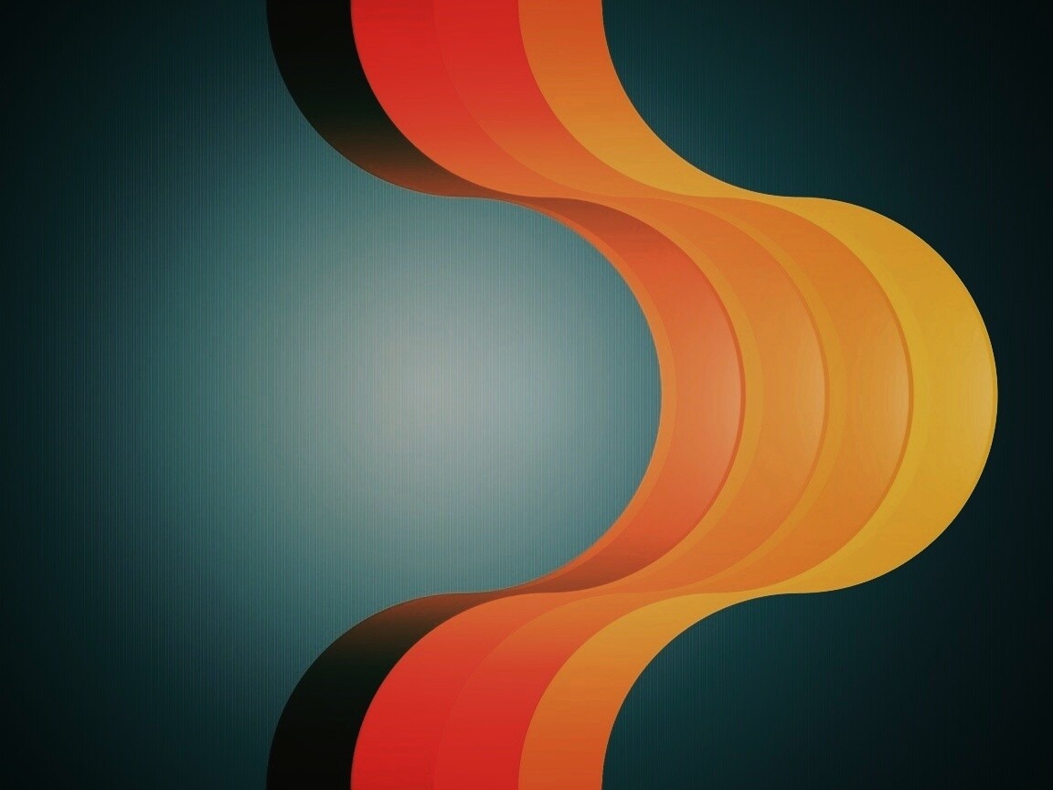 Волнистая абстракция обои