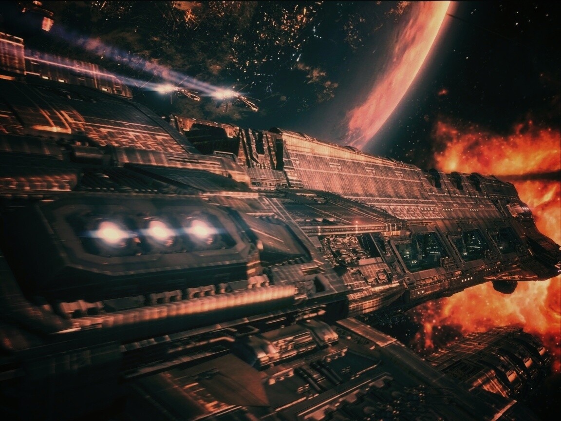 Космический корабль обои