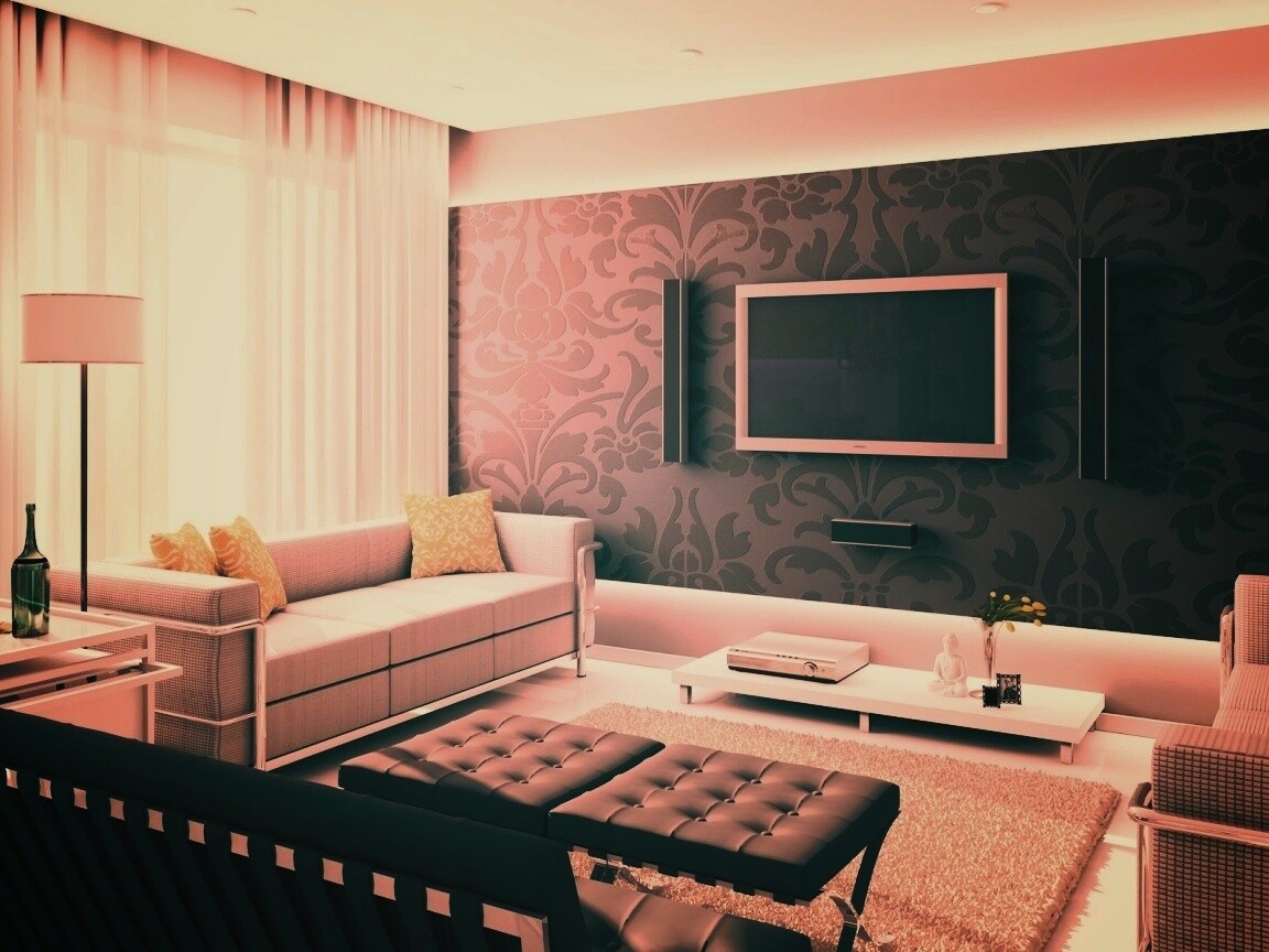 Современная комната обои