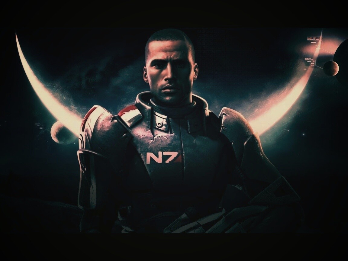 Шепард из Mass Effect обои