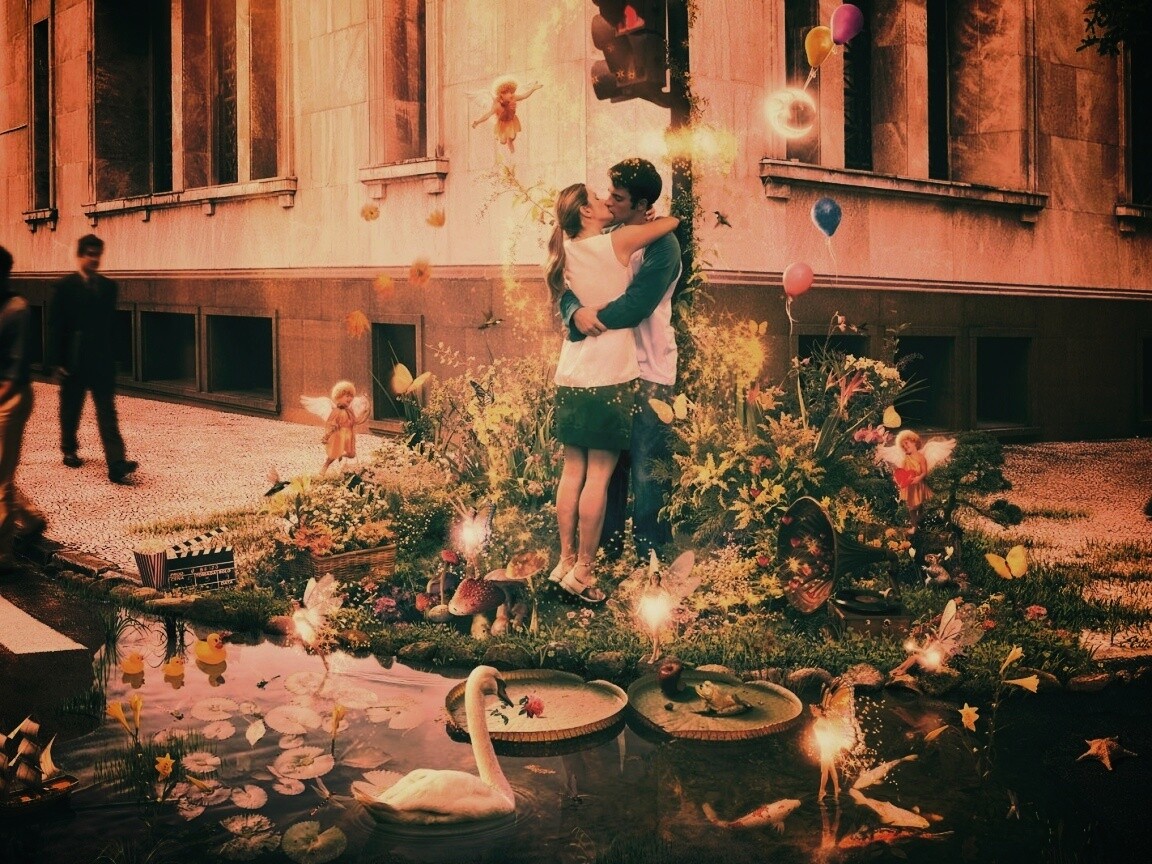 Волшебный поцелуй обои